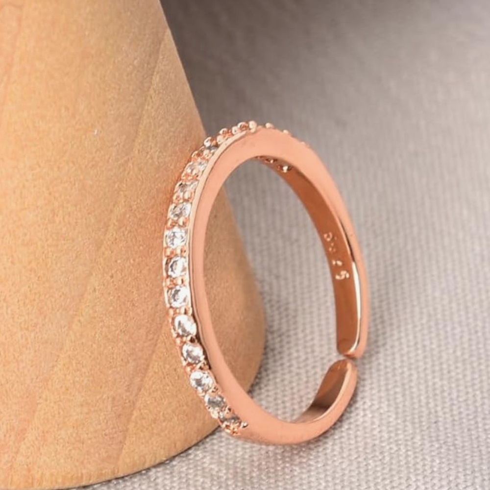 Adjustable Wedding/Engagement Ring rose pink